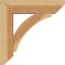 Ekena Millwork Thorton Slat Rough Sawn Bracket w/ Offset Brace, Western Red Cedar, 6"W x 20"D x 20"H BKT0604X20X20THR06RWR - alternate 4